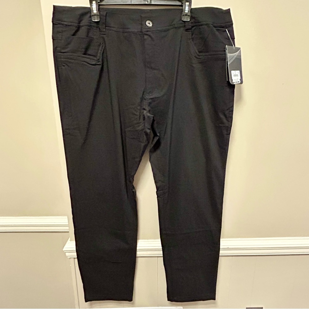 Swiss Alps Sz 40 Black Performance Pants 👖 NWT Stretch Sun Protection
